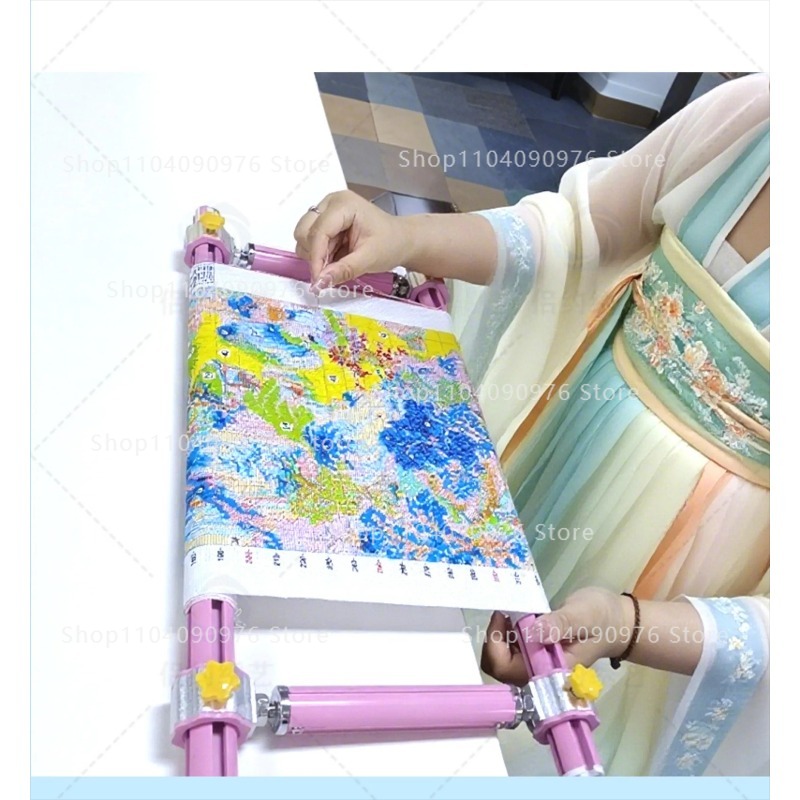 Embroidery Xpress - قضيب ألمنيوم مقوى قابل للتعديل بأربع