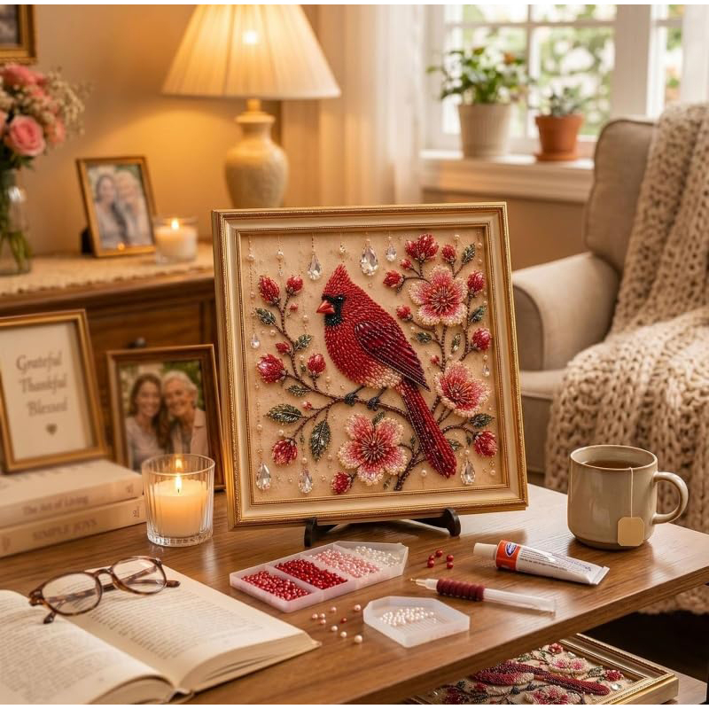 Embroidery Kit Set - طقم فن تطريز الخرز واللؤلؤ على
