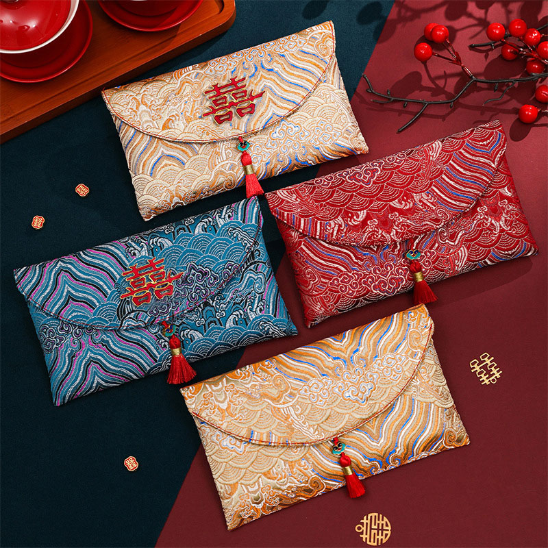 2 قطعة نسيج التطريز الديباج ال - مراجعة Embroidery Red وسعره