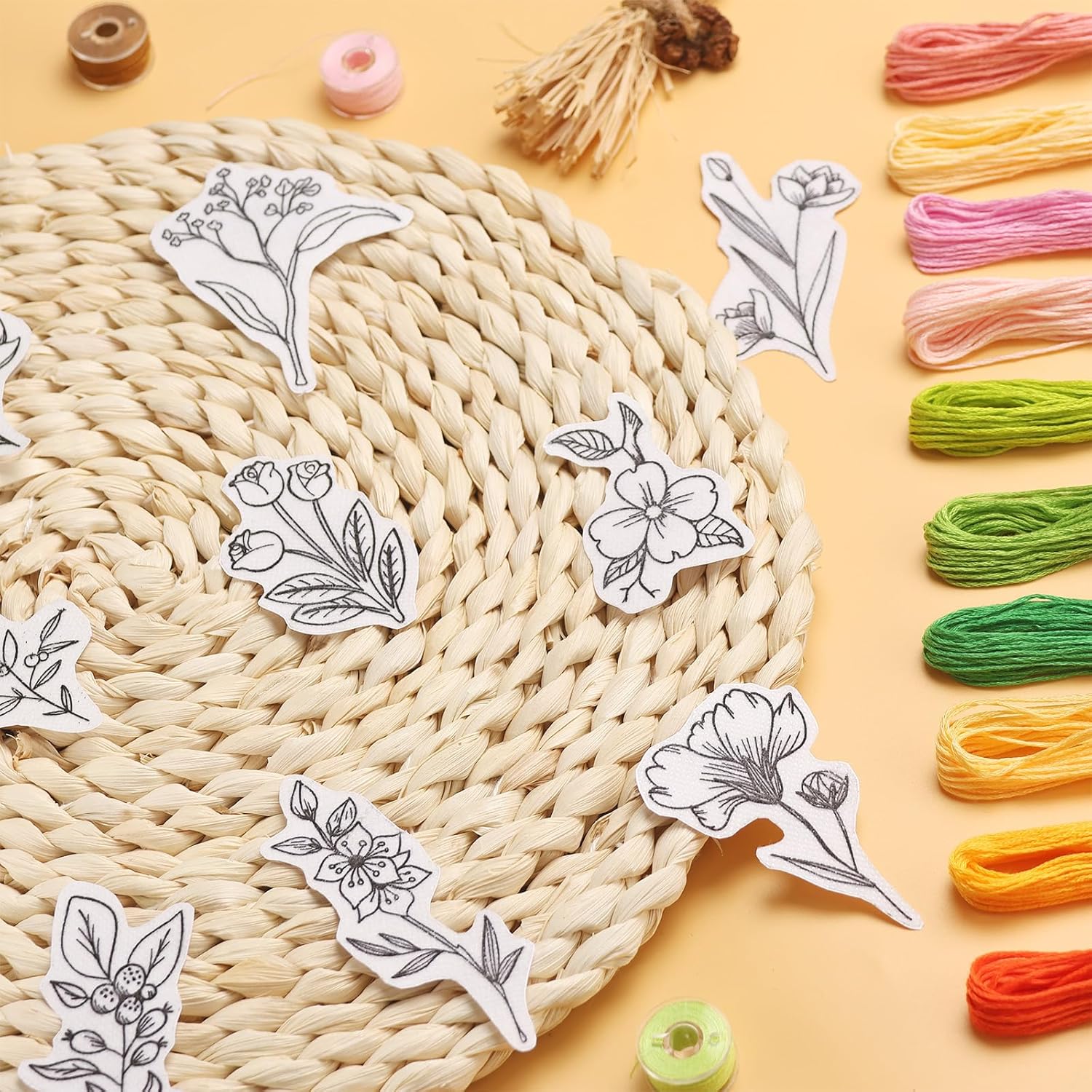 50 قطعة من مثبتات التطريز القا - مراجعة Embroidery Ideas وسعره