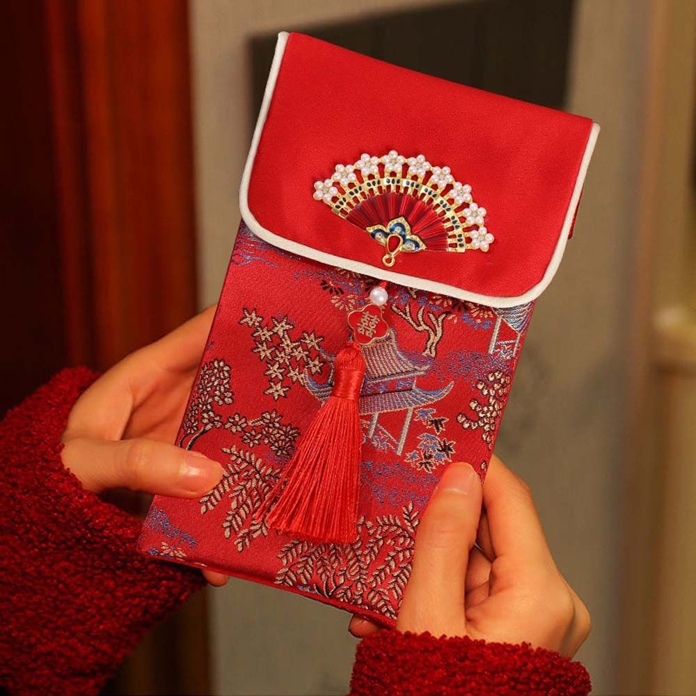 مظروف هونغ باو أحمر من قماش ال - مراجعة Embroidery Red وسعره