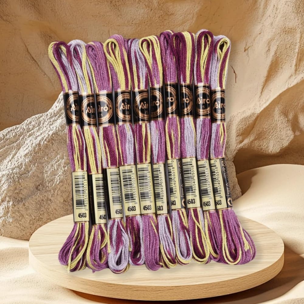 6 السواحل الأرجواني متنوعة الت - مراجعة Embroidery Kit Set وسعره