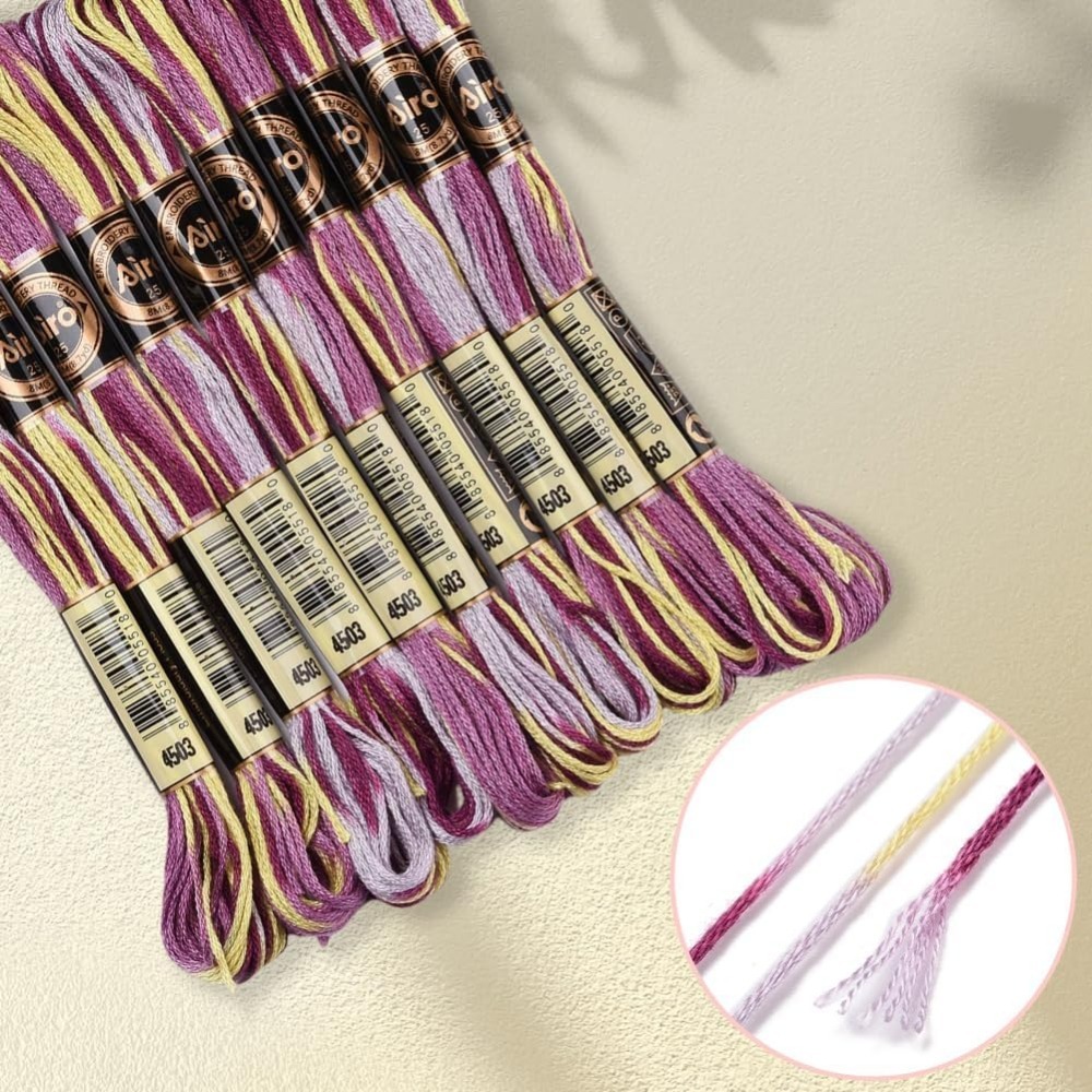 6 السواحل الأرجواني متنوعة الت - مراجعة Embroidery Kit Set وسعره