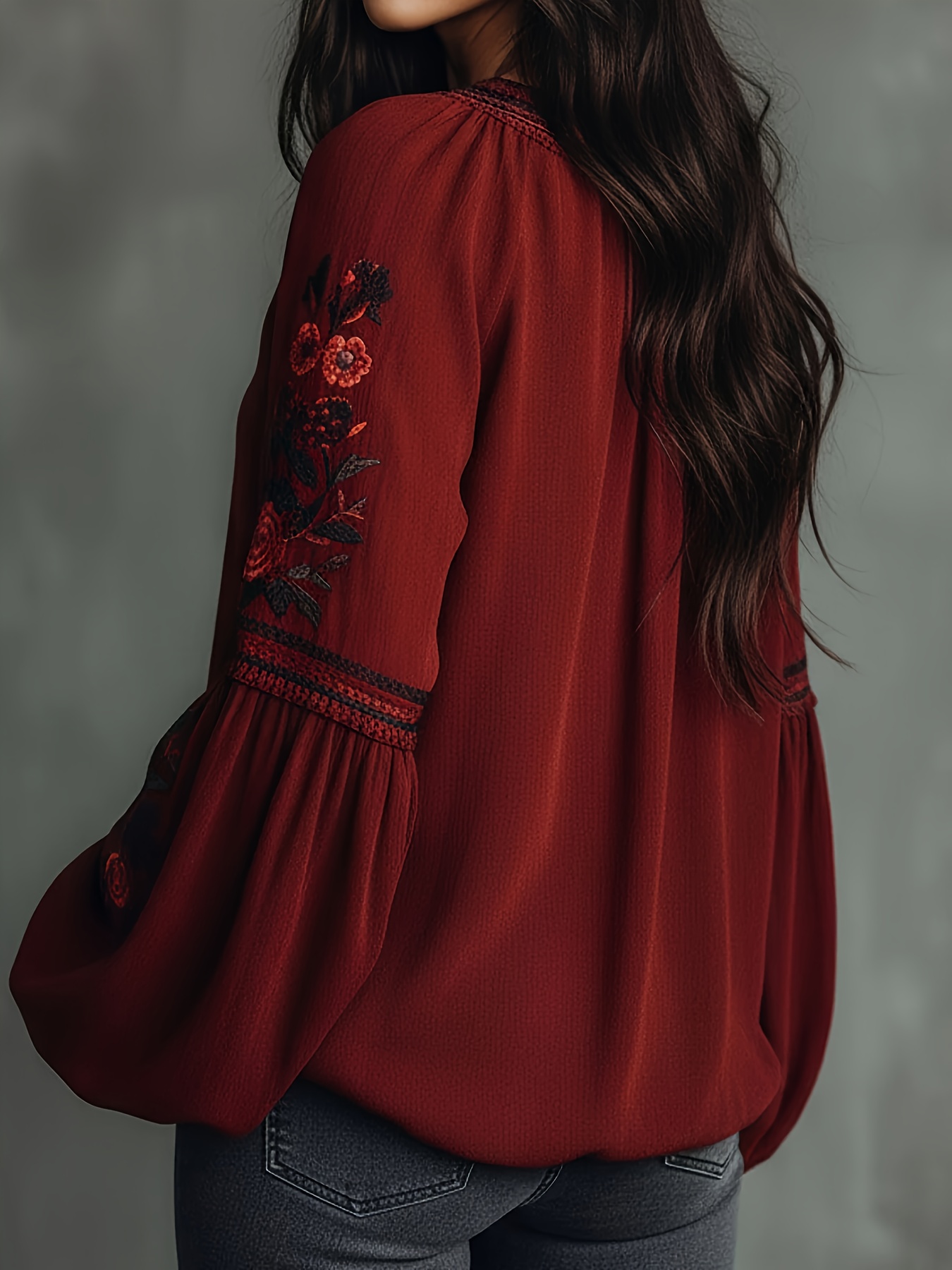بلوزة نسائية ربيعية بتصميم ريت - مراجعة Embroidery Blouse وسعره