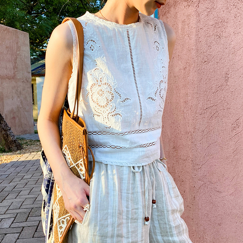 بلوزة نسائية صيفية كاجوال بتصم - مراجعة Embroidery Blouse وسعره