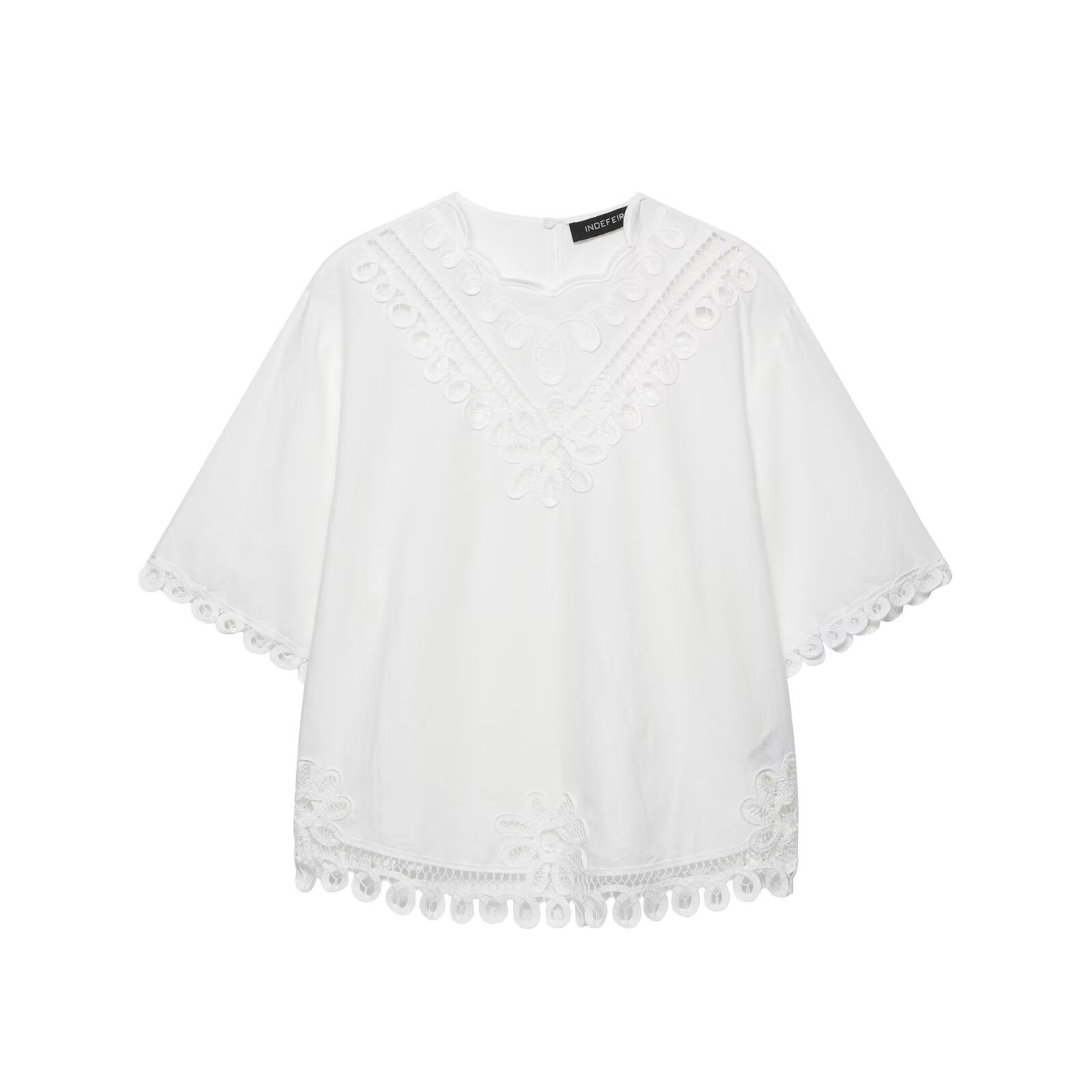 طقم صيفي نسائي من قطعتين من BS - مراجعة Embroidery Blouse وسعره