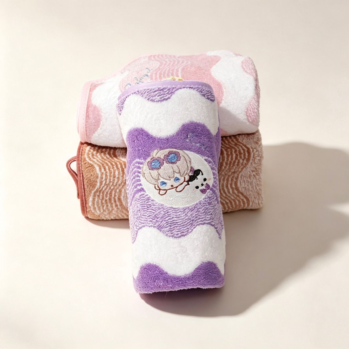 منشفة يد من الصوف المرجاني بتص - مراجعة Embroidery Gift Ideas وسعره