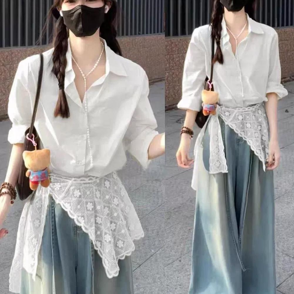 شال دانتيل فرنسي للنساء، أنيق  - مراجعة Embroidery Blouse وسعره
