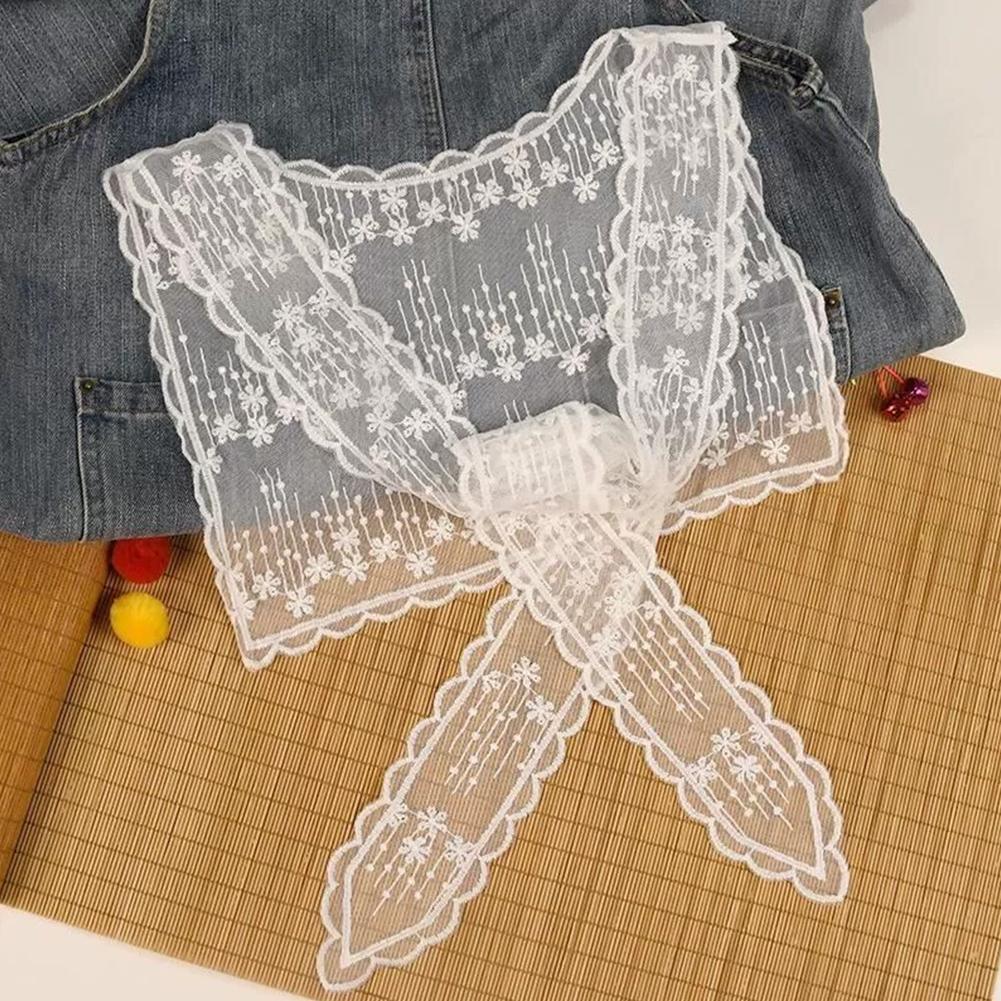 شال دانتيل فرنسي للنساء، أنيق  - مراجعة Embroidery Blouse وسعره