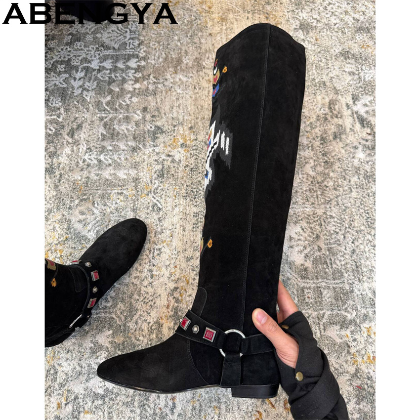 ABENGYA 2026 شتاء جديد حذاء بر - مراجعة Embroidery Print وسعره