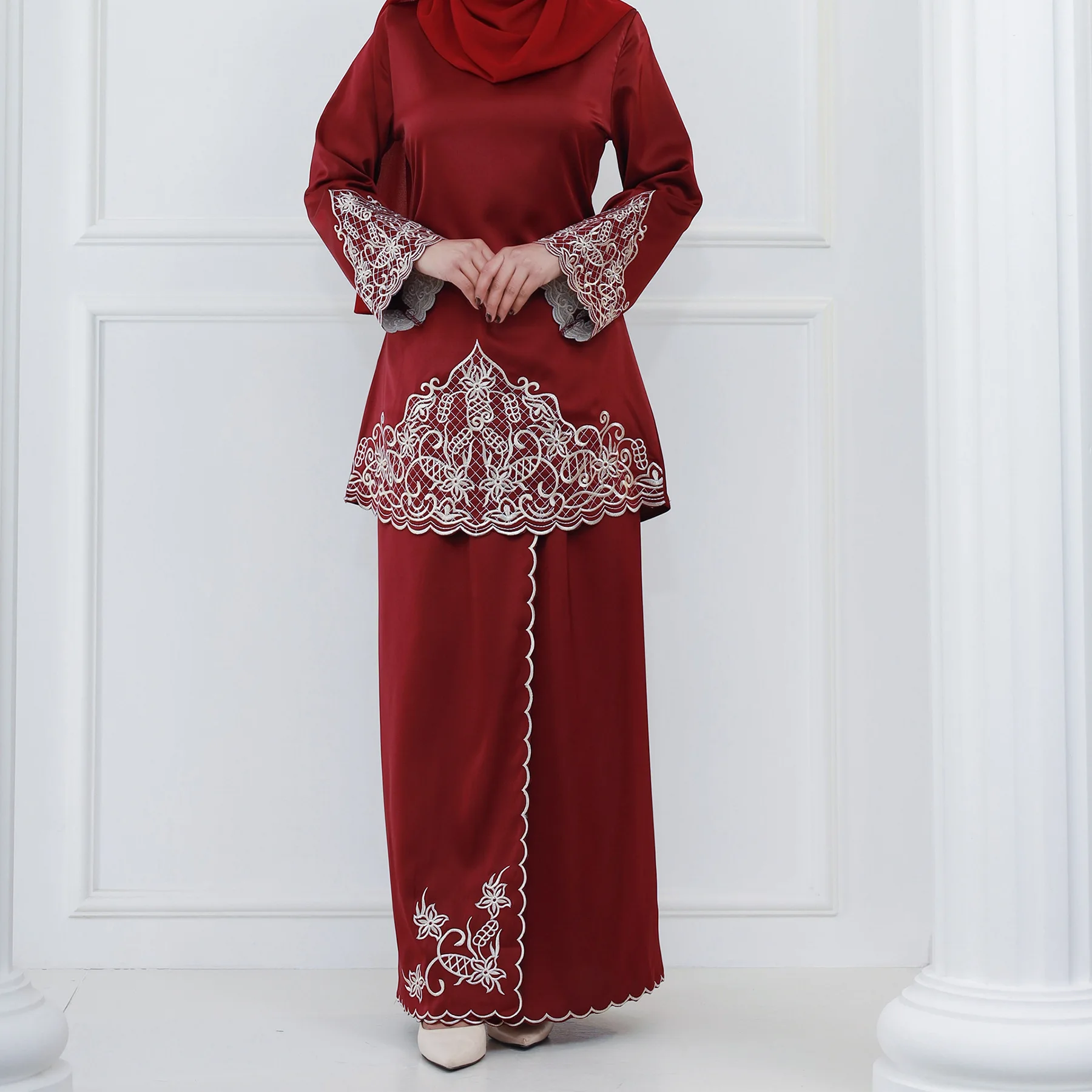 أطقم نسائية إسلامية تركية لرمض - مراجعة Embroidery Baju وسعره