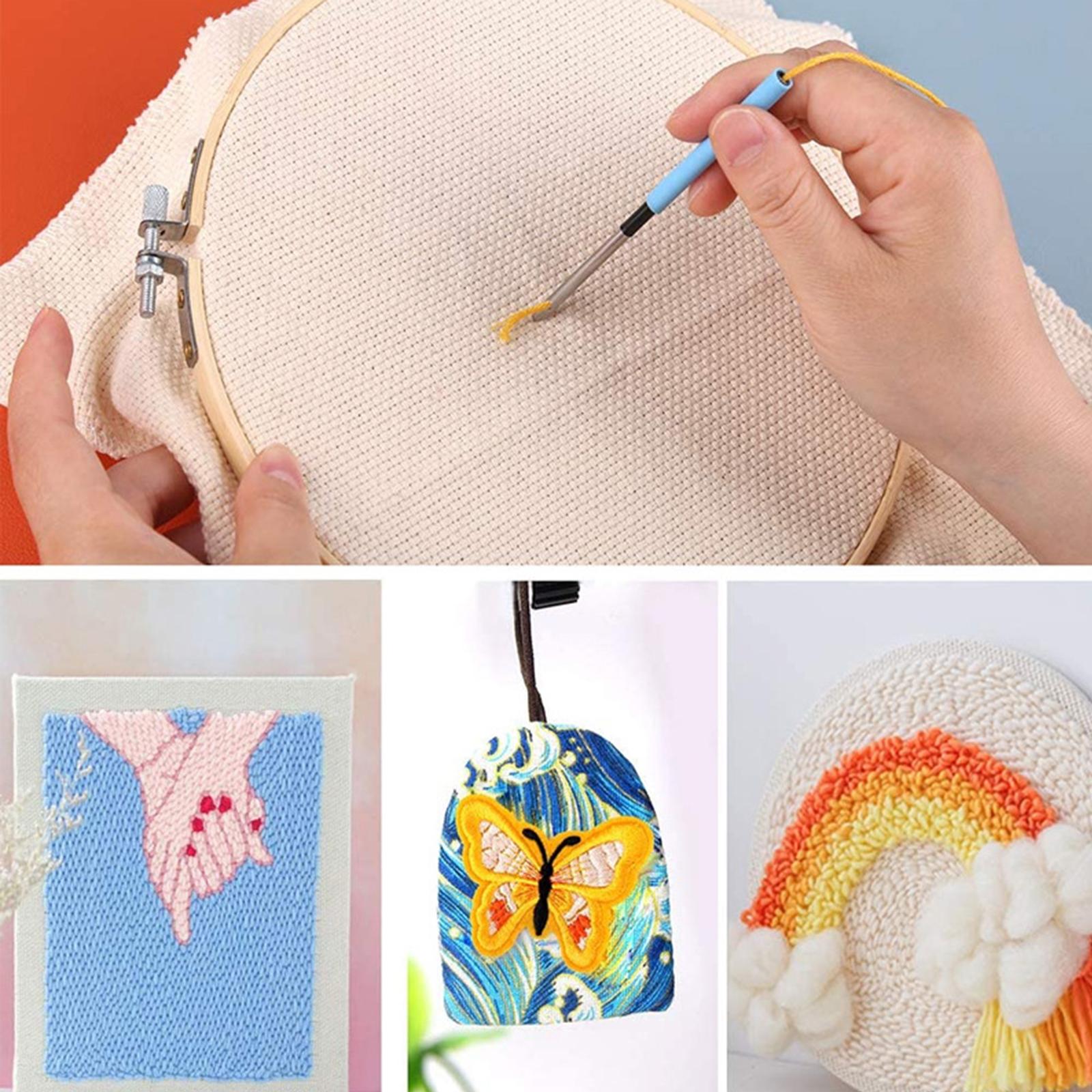طقم تطريز بالإبرة المثقوبة مع  - مراجعة Embroidery Kit Set وسعره