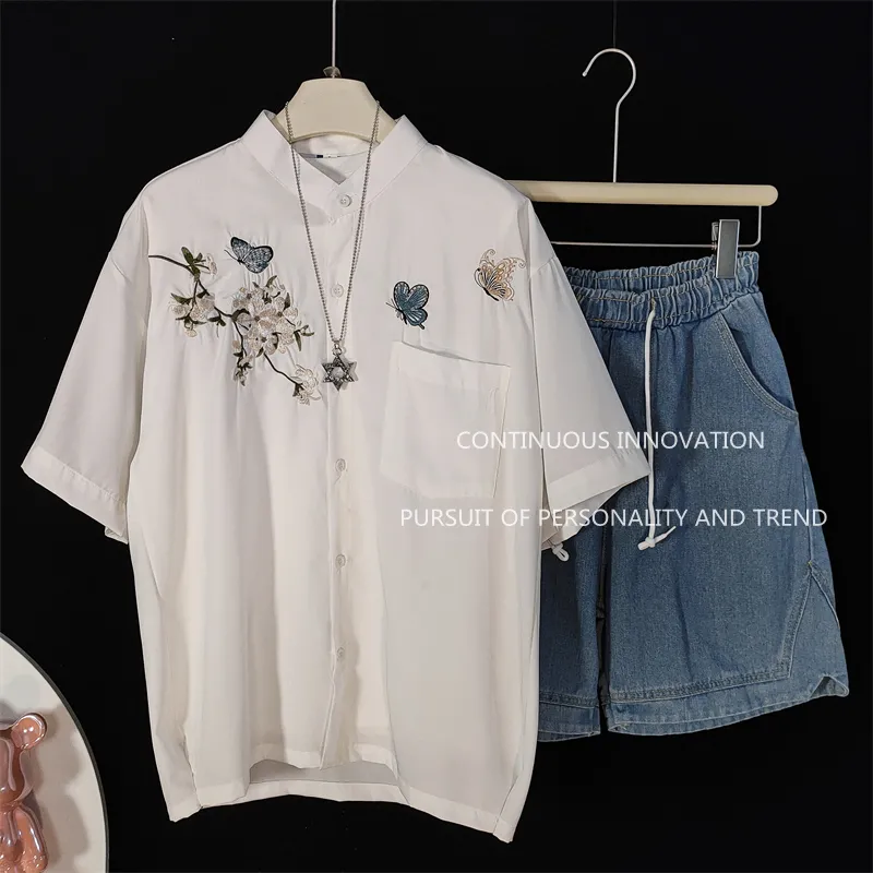 طقم رجالي من 3 قطع بتصميم صيني - مراجعة Embroidery Outfit وسعره