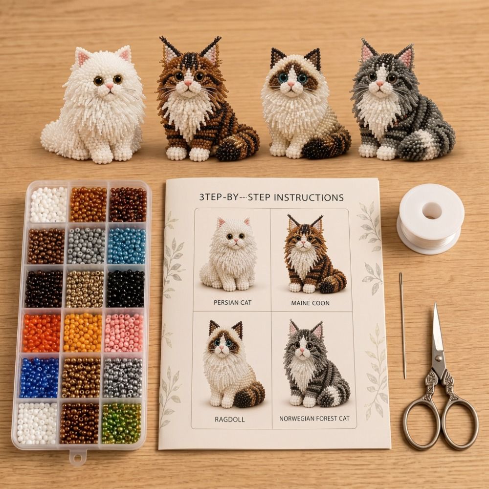 طقم تطريز الخرز اليدوي بتصميم  - مراجعة Embroidery Kit Set وسعره