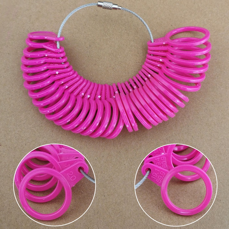 أداة قياس حجم الخاتم البلاستيك - مراجعة Embroidery Ring Sizes وسعره