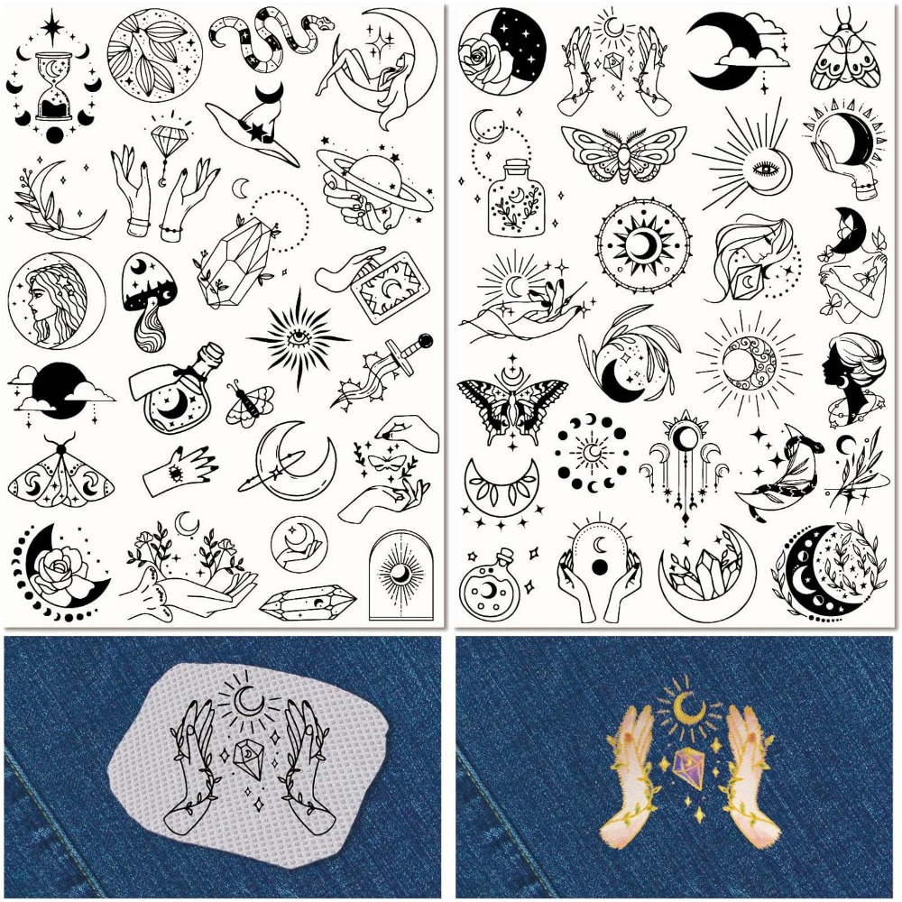 51 قطعة بوهو القمر الشمس للذوب - مراجعة Embroidery Ideas وسعره