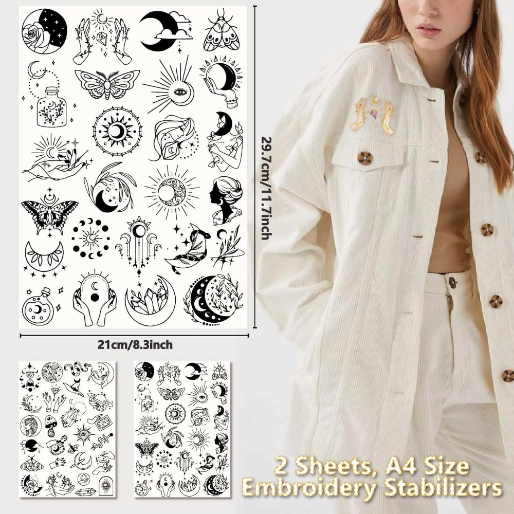 51 قطعة بوهو القمر الشمس للذوب - مراجعة Embroidery Ideas وسعره